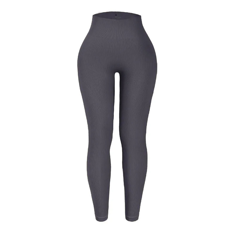 Leggings Femme Slim – Tricoté, Sans Couture, Taille Haute, Sport, Yoga, Course, Fitness