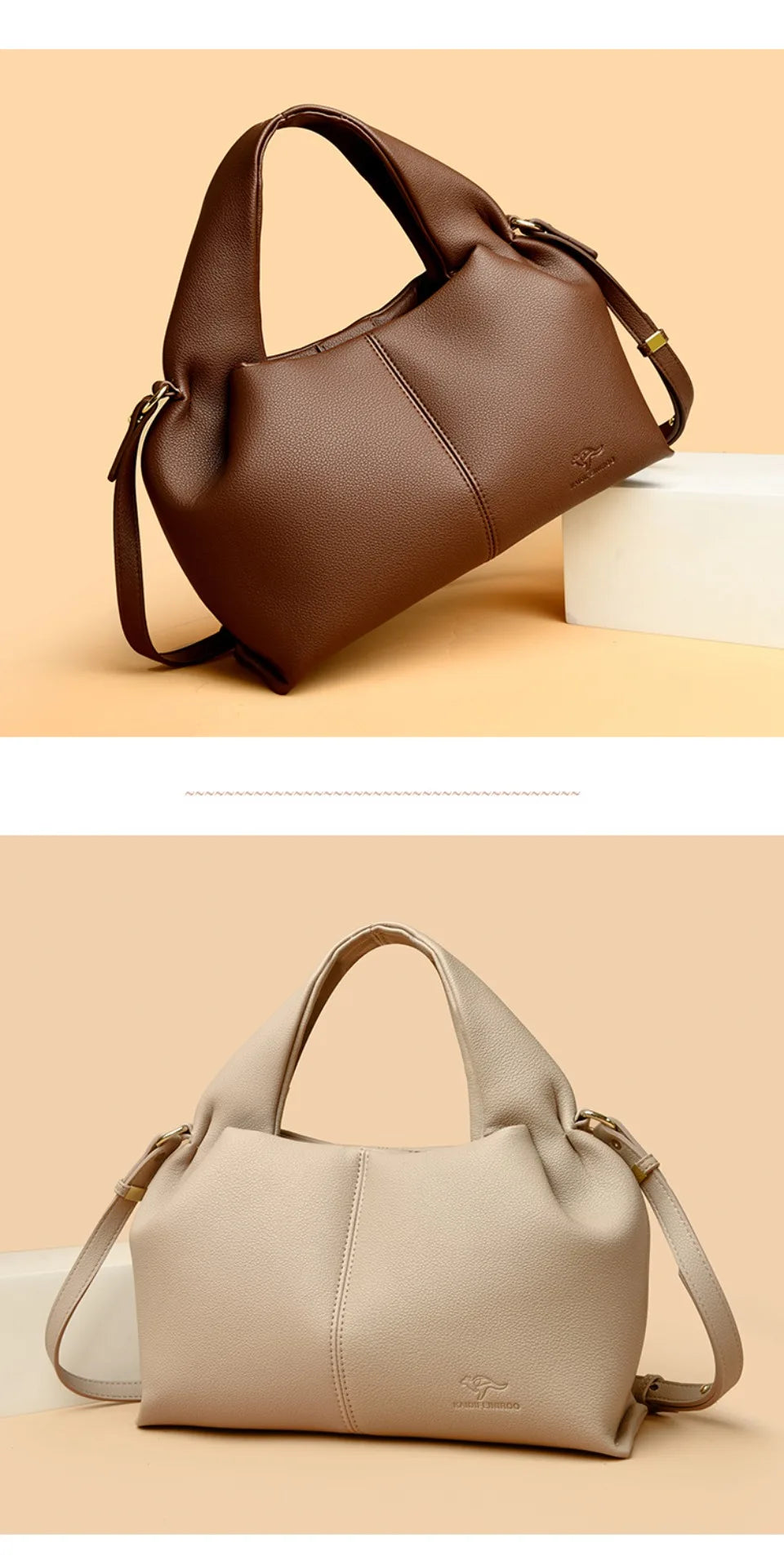 Sac à Main Femme Luxe – Cuir Souple, Petit Fourre-Tout Décontracté, Sac Bandoulière Hiver 2026