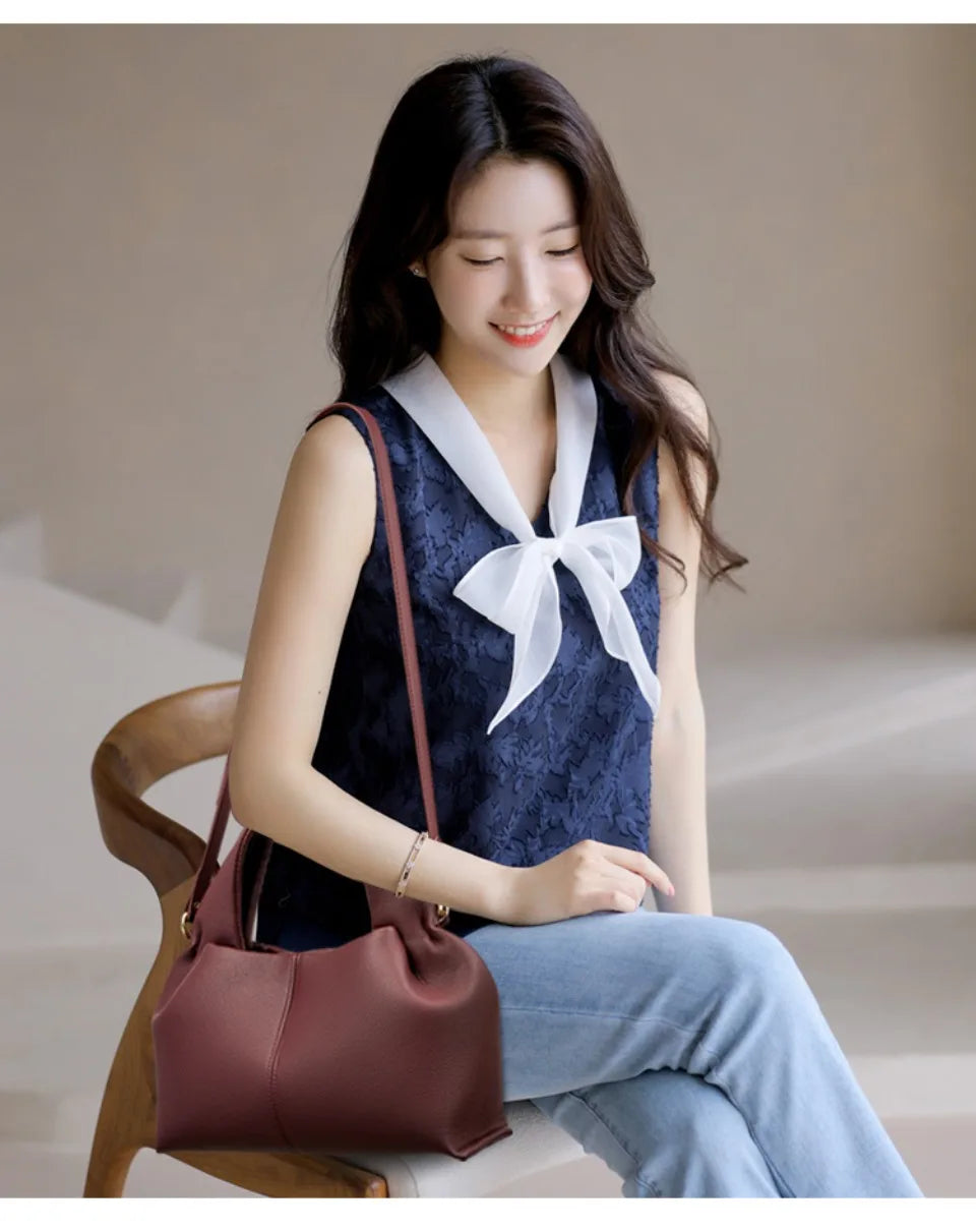 Sac à Main Femme Luxe – Cuir Souple, Petit Fourre-Tout Décontracté, Sac Bandoulière Hiver 2026