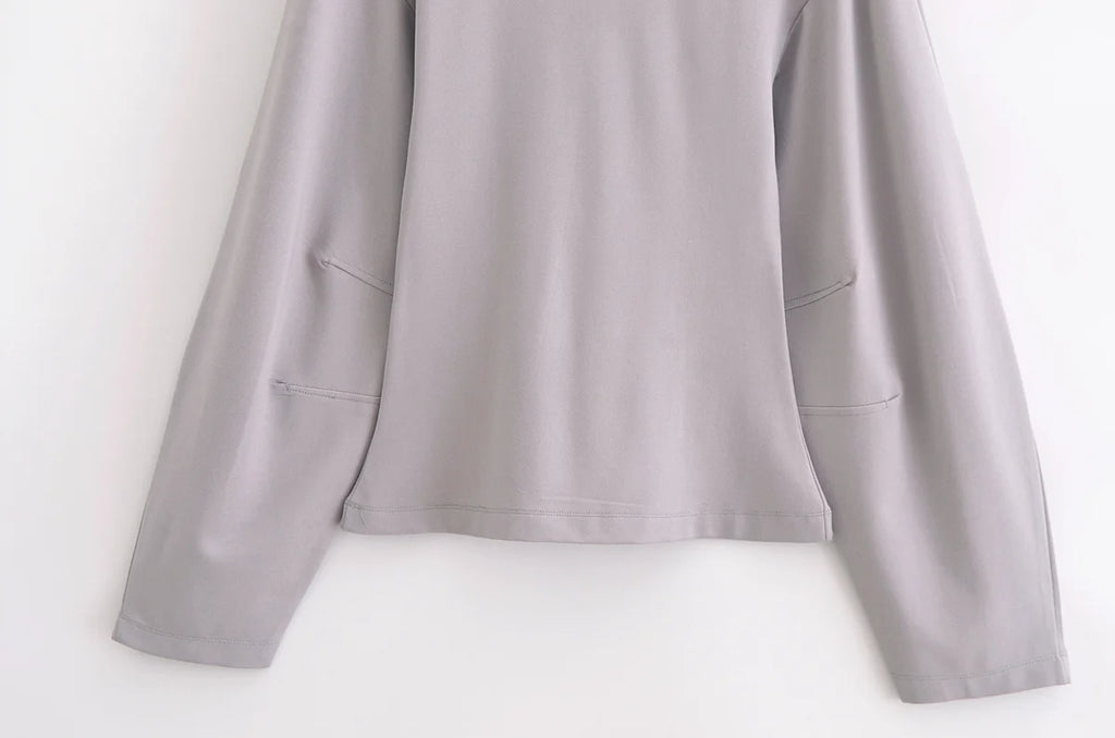 Ensemble 2 pièces femme hiver – Haut à manches longues et pantalon extensible chic en tissu double face