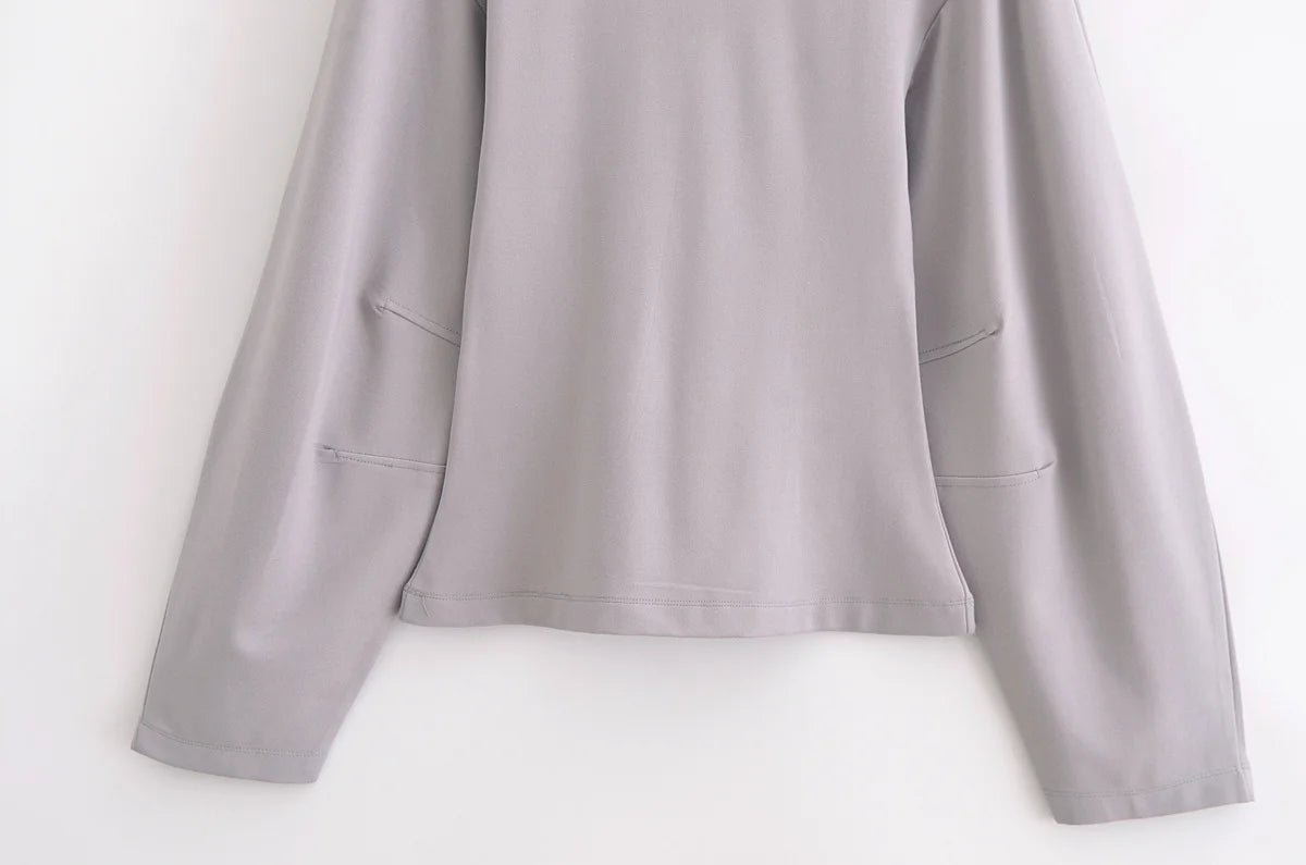 Ensemble 2 pièces femme hiver – Haut à manches longues et pantalon extensible chic en tissu double face