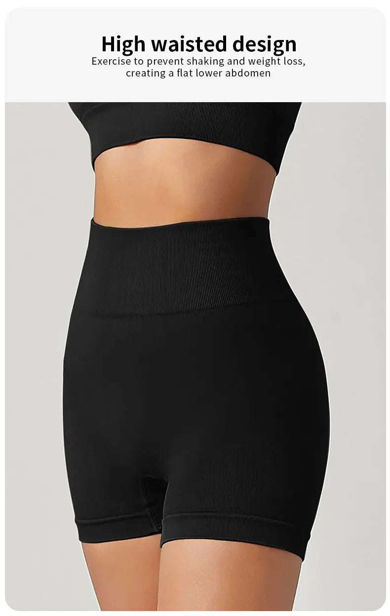 Cycliste femme taille haute, confortable et respirant — idéal pour le sport, le yoga ou la vie quotidienne