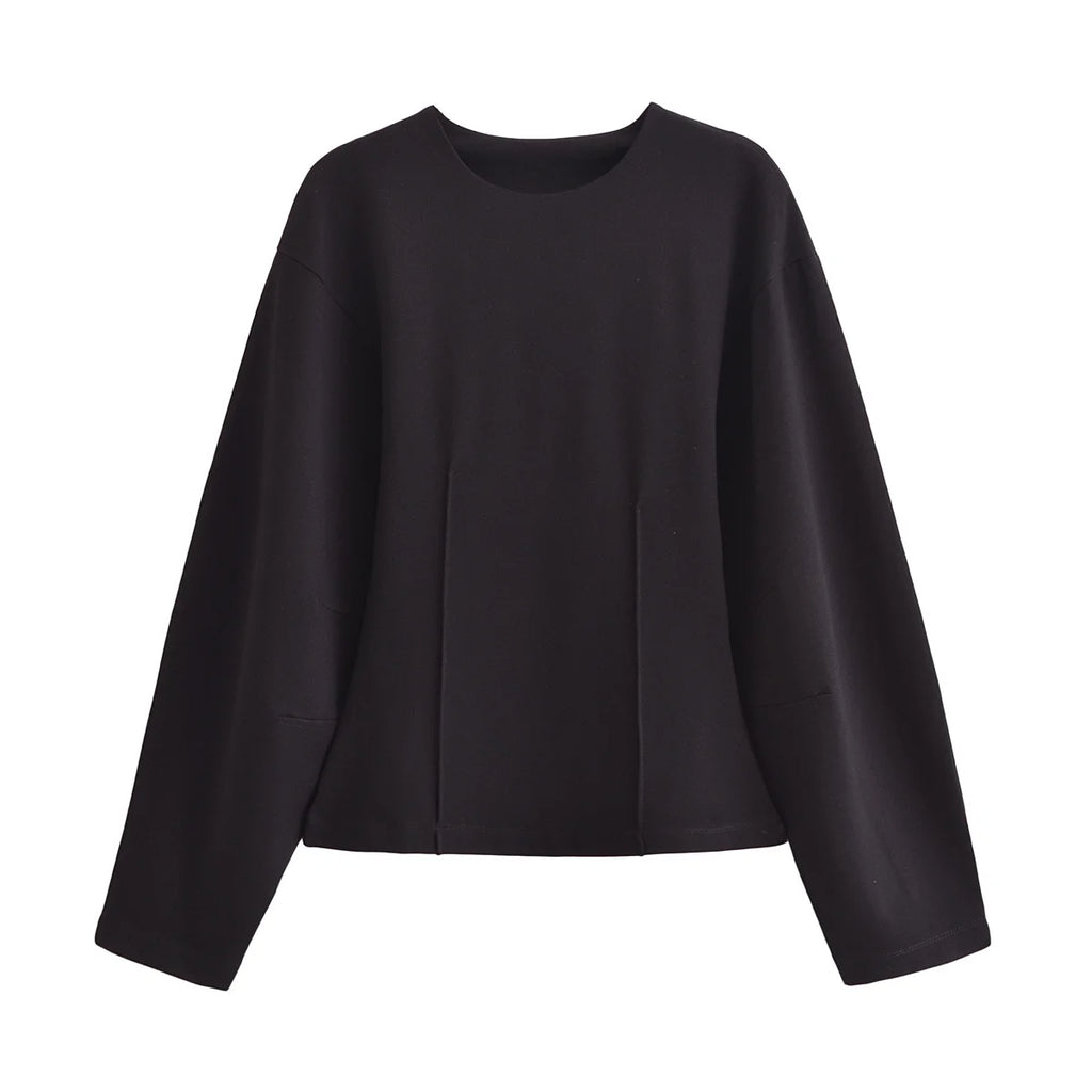 Ensemble 2 pièces femme hiver – Haut à manches longues et pantalon extensible chic en tissu double face