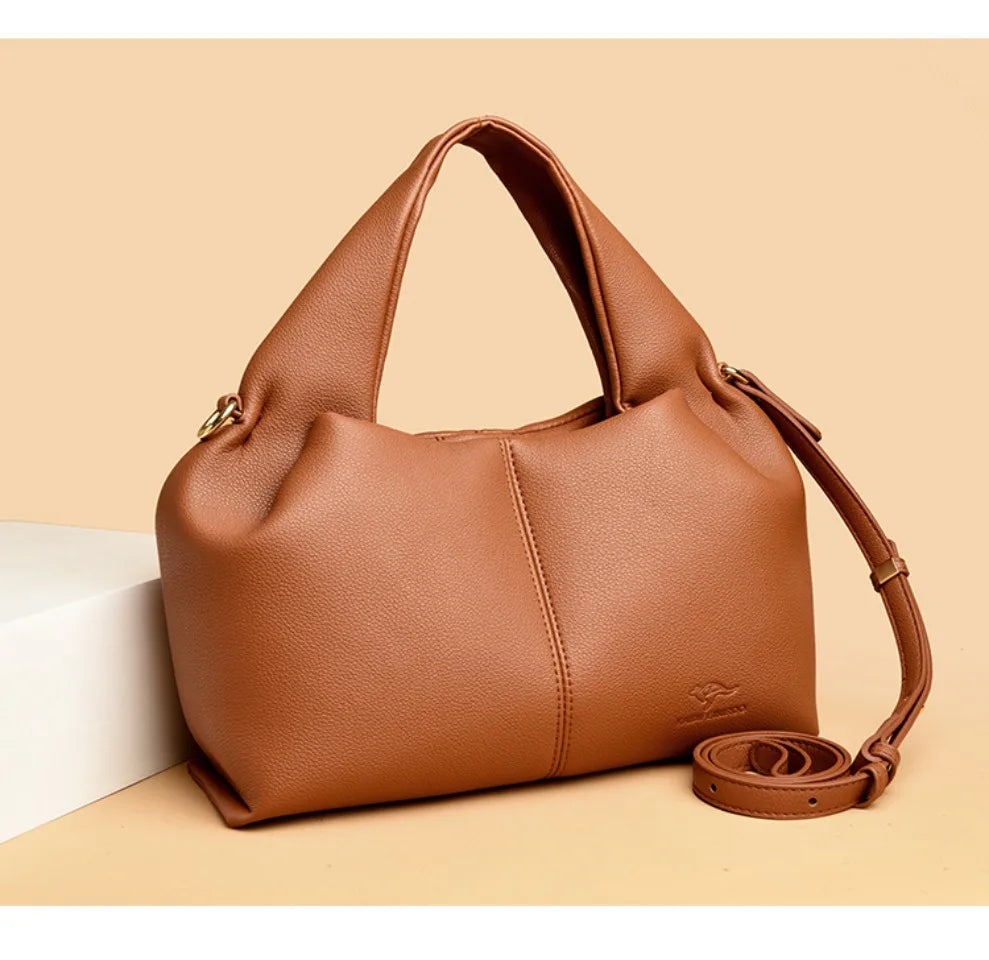 Sac à Main Femme Luxe – Cuir Souple, Petit Fourre-Tout Décontracté, Sac Bandoulière Hiver 2026