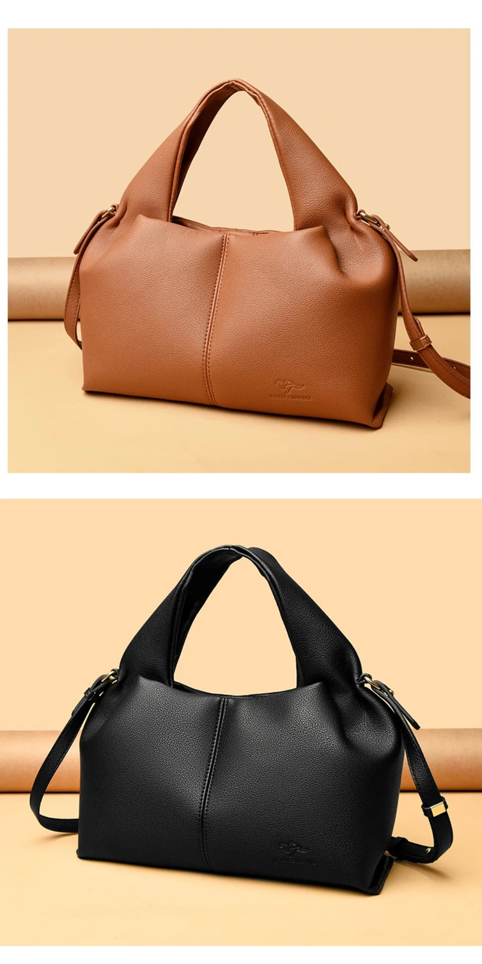 Sac à Main Femme Luxe – Cuir Souple, Petit Fourre-Tout Décontracté, Sac Bandoulière Hiver 2026