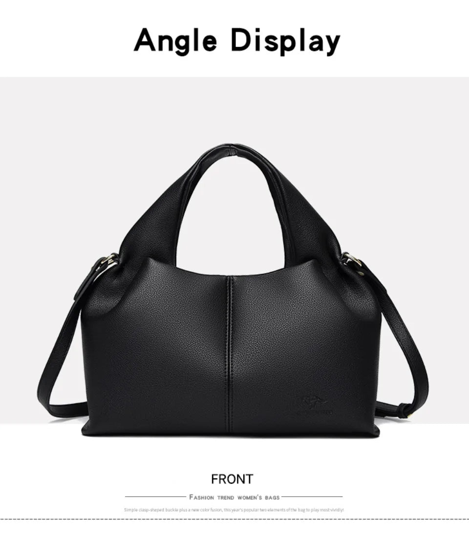 Sac à Main Femme Luxe – Cuir Souple, Petit Fourre-Tout Décontracté, Sac Bandoulière Hiver 2026