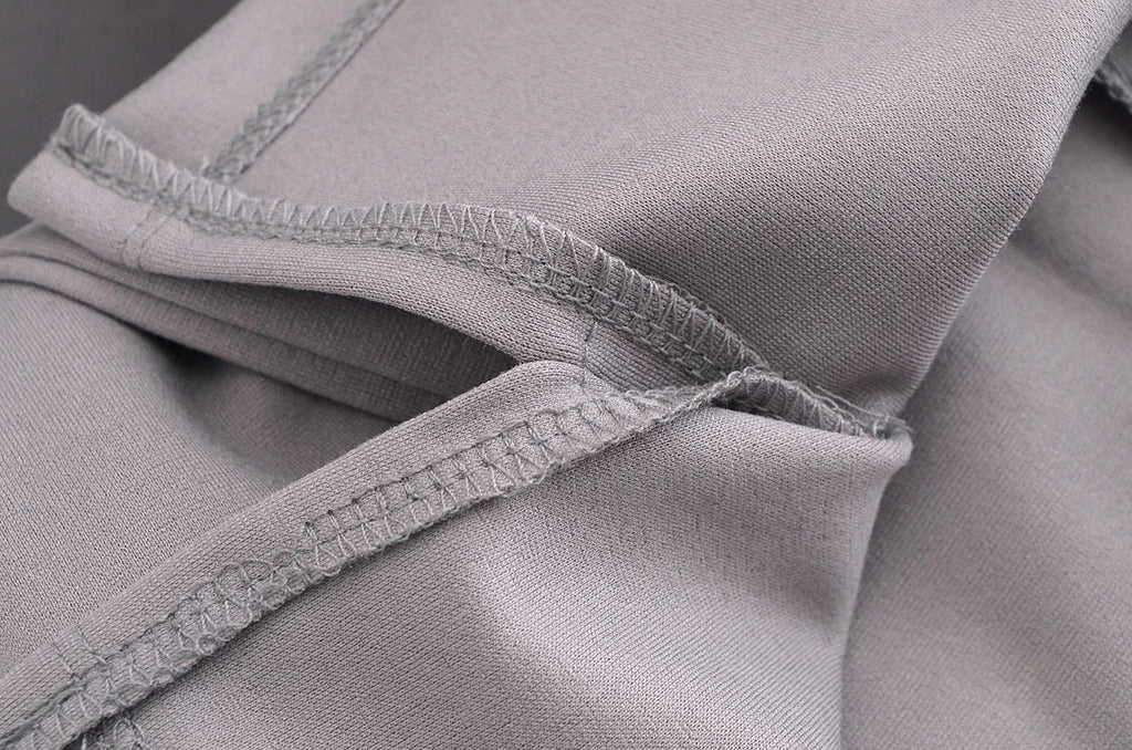 Ensemble 2 pièces femme hiver – Haut à manches longues et pantalon extensible chic en tissu double face