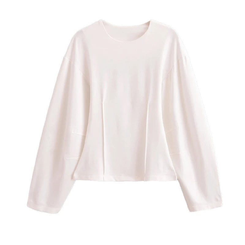 Ensemble 2 pièces femme hiver – Haut à manches longues et pantalon extensible chic en tissu double face