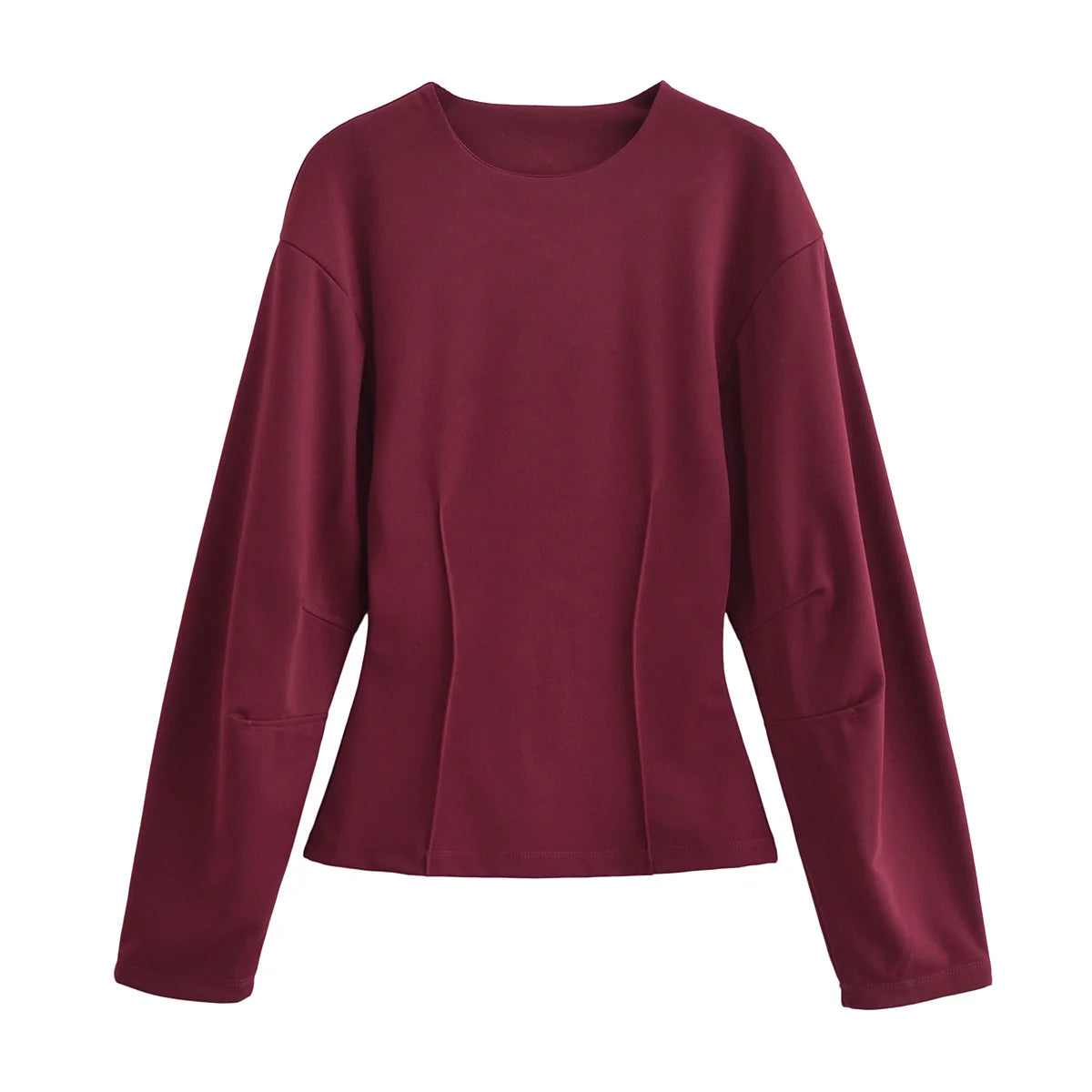 Ensemble 2 pièces femme hiver – Haut à manches longues et pantalon extensible chic en tissu double face