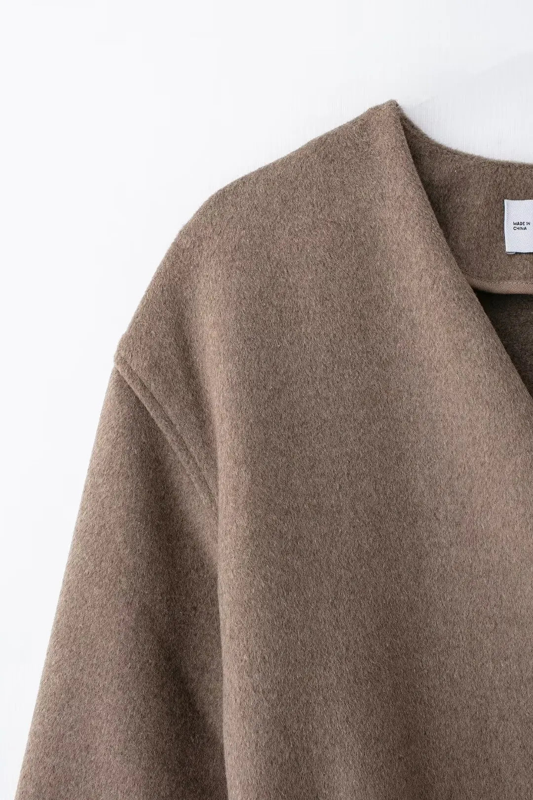 EDSA – Manteau léger pour femme, col V, manches longues, parfait pour sorties et trajets