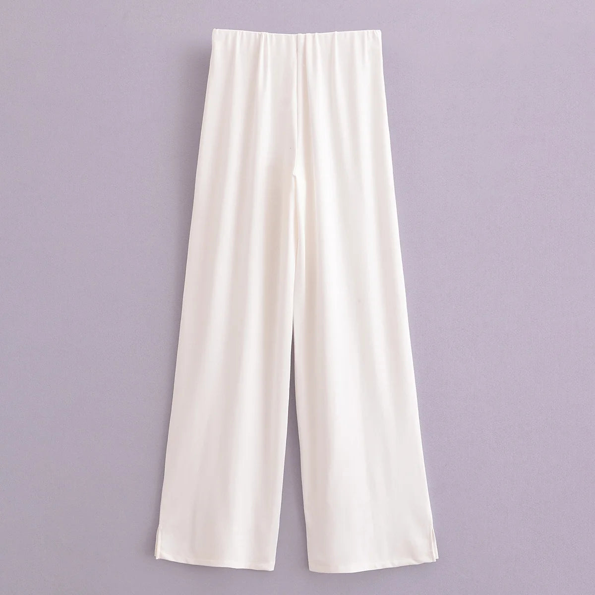 Ensemble 2 pièces femme hiver – Haut à manches longues et pantalon extensible chic en tissu double face