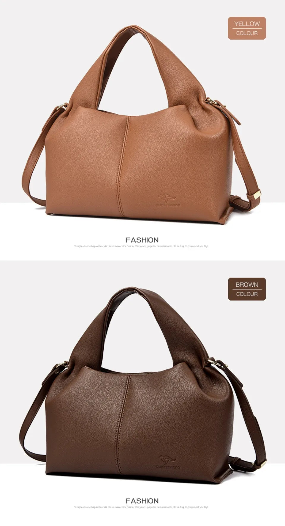 Sac à Main Femme Luxe – Cuir Souple, Petit Fourre-Tout Décontracté, Sac Bandoulière Hiver 2026