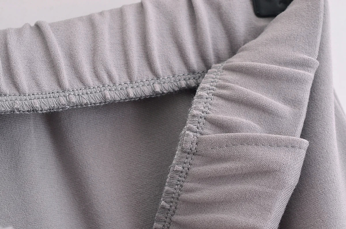 Ensemble 2 pièces femme hiver – Haut à manches longues et pantalon extensible chic en tissu double face